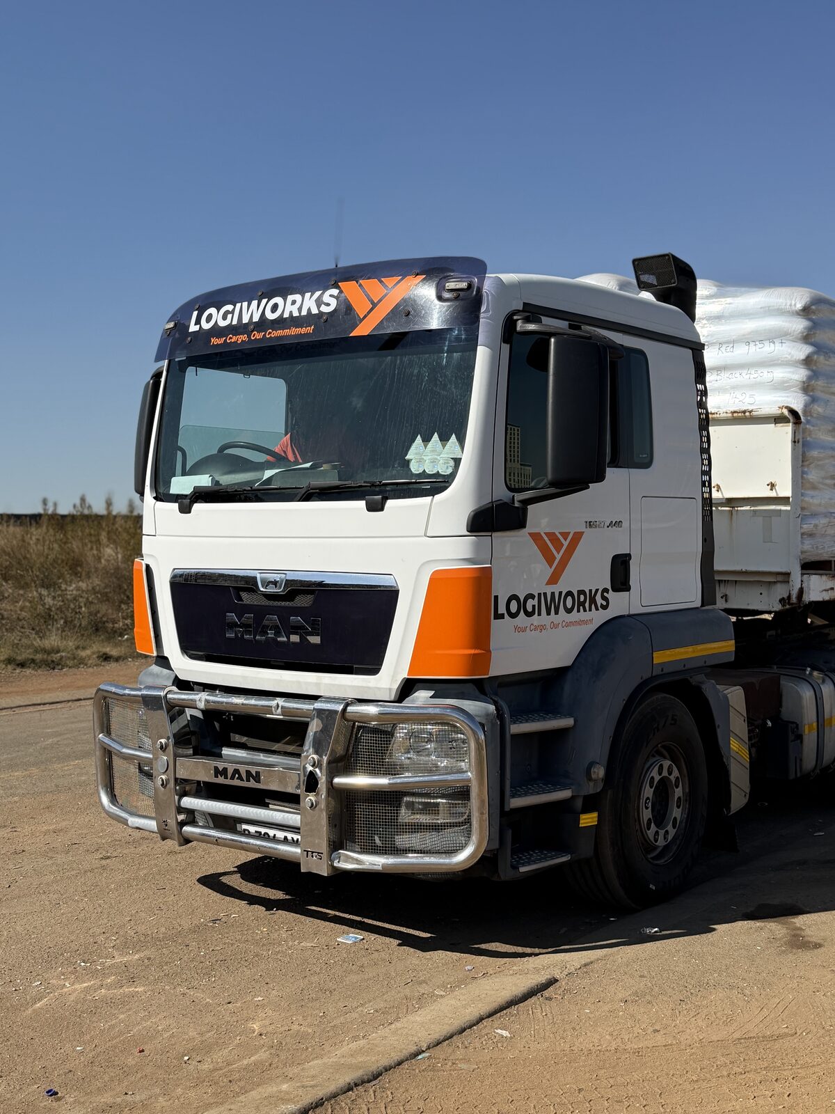 LogiWorks MAN truck close-up